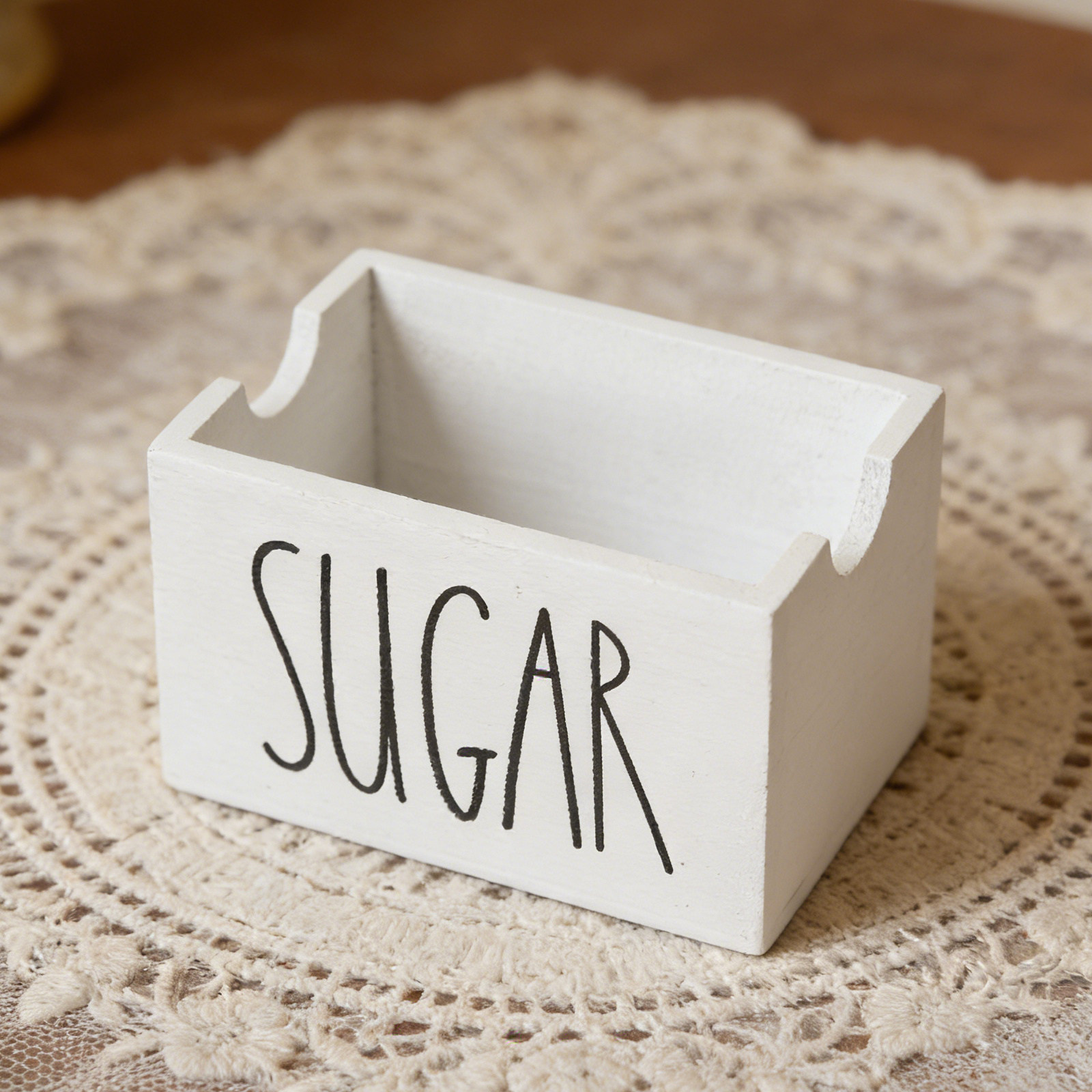 Wood Sugar Packet Holder Woode - Coffee Tea Sugar ulasan dan harga